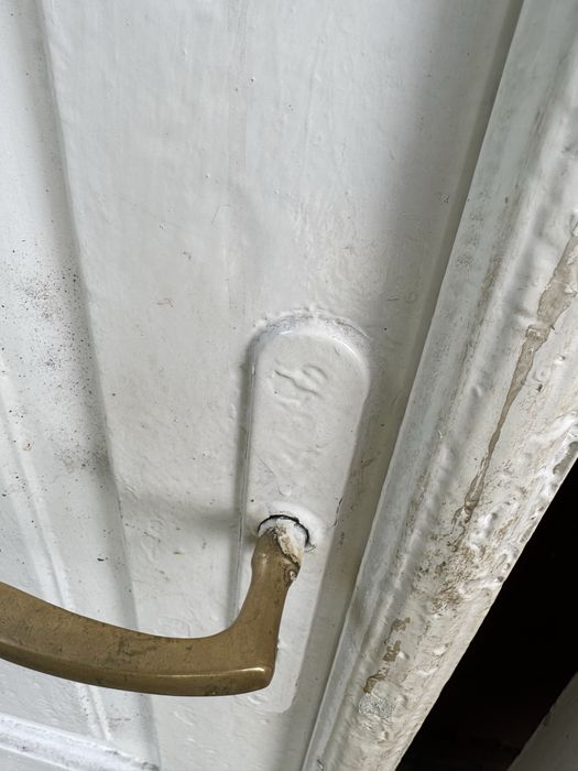 Drzwi drewniane stare przedwojenne dwuskrzydlowe