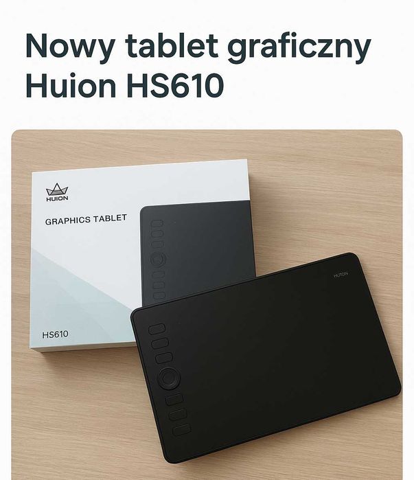 Tablet graficzny Huion HS610 nowy + rękawiczka Huion