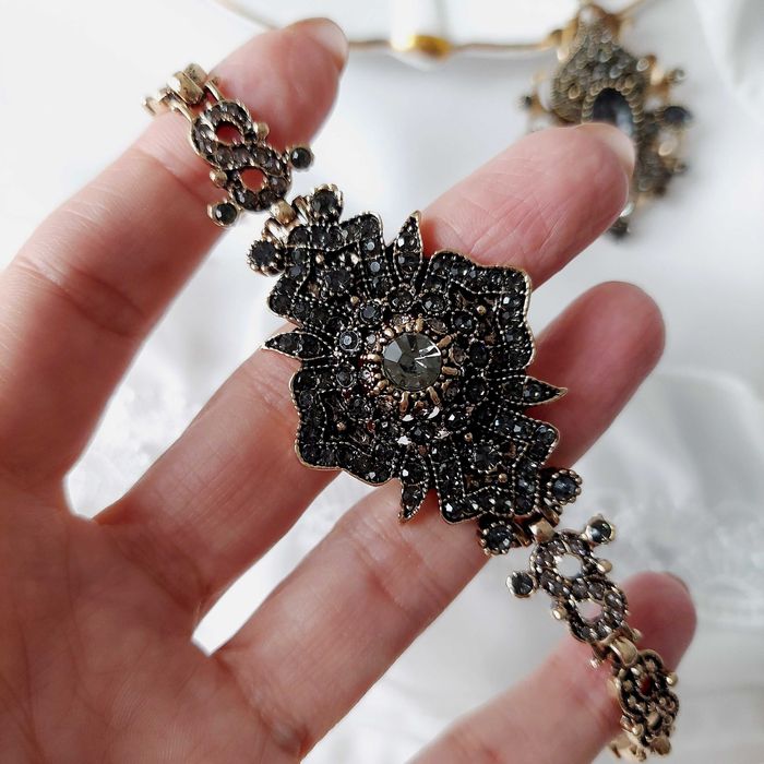 Bransoletka vintage,  złocona.