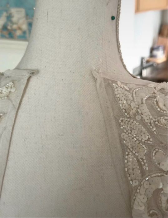 Isabelle zdobiona suknia ślubna tiul ASOS XS _M8F