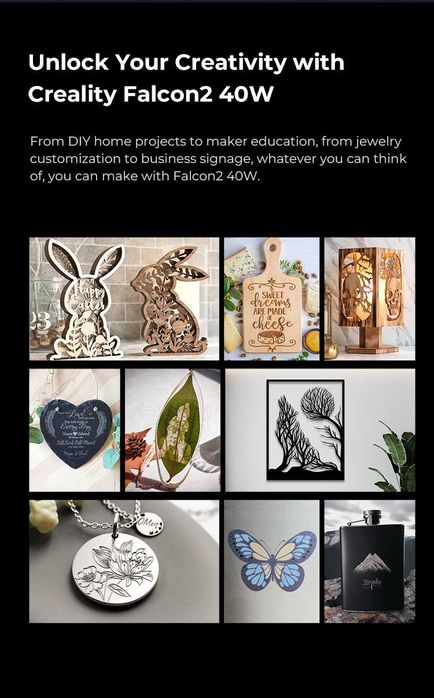 Лазерный гравер, резак Creality CR-Laser Falcon 2 40 Вт: 45 000