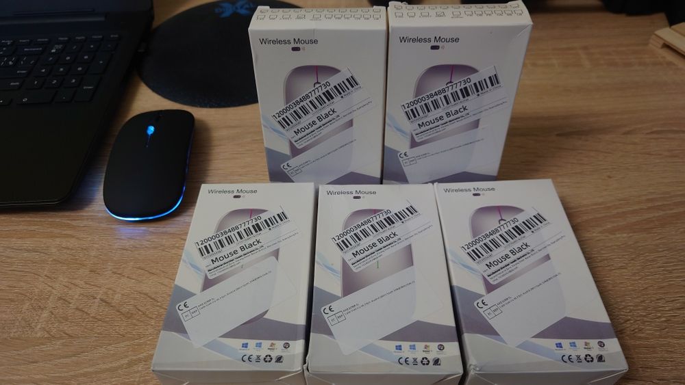 Бездротова акумуляторна RGB мишка беспроводная, Bluetooth 5.2WiFi 2.4