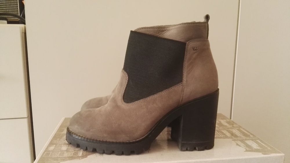 Skórzane buty BOTKI WOJAS 7592-20 rozmiar 37