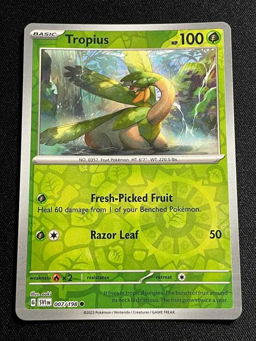 Carta Pokémon Tropius 7/198 Scarlet & Violet