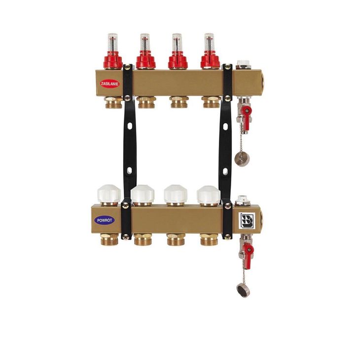 Rozdzielacz stalowy 6obw. Trinnity