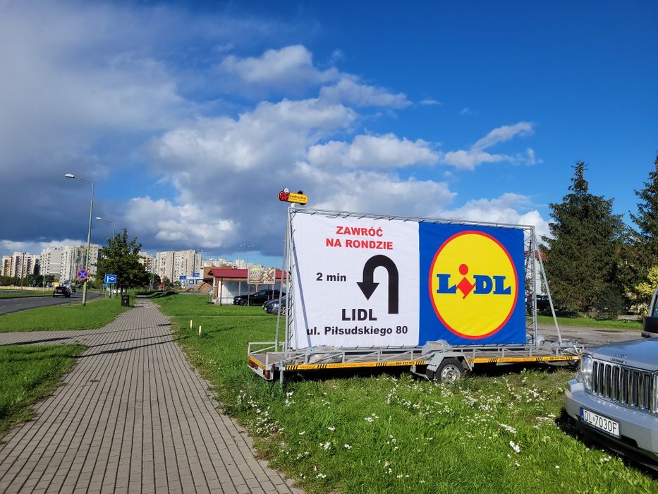 Przyczepa Reklamowa  REKLAMA MOBILNA Amepio Legnica