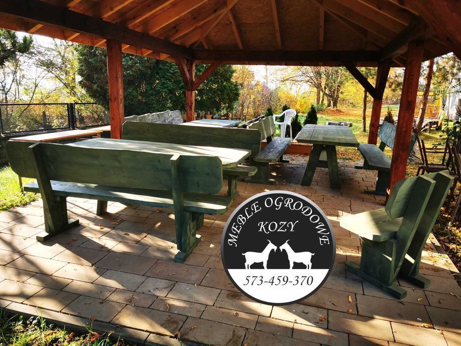 CENY DO KOŃCA LUTEGO Meble ogrodowe drewniane góralskie Lite drewno