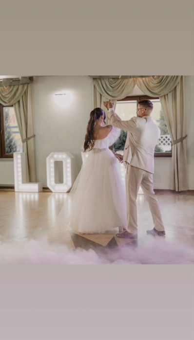 Garnitur beżowy ślubny L