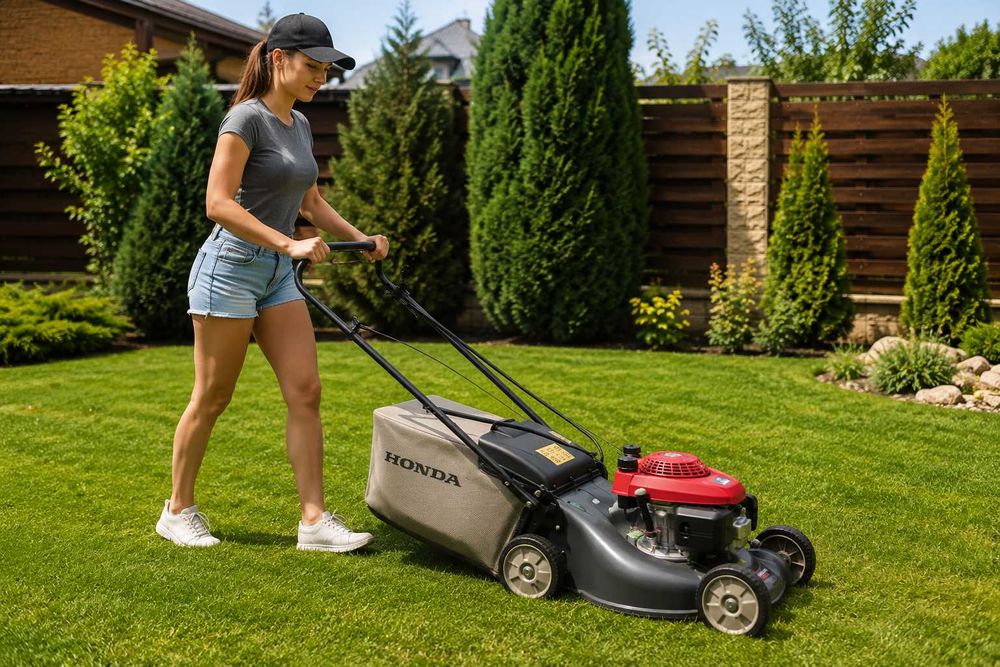 Газонокосарка бензинова Honda HRG416C1 PKEH, 41 см, мульчування, несамохідна