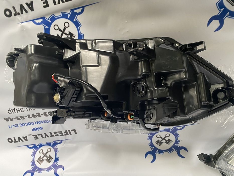 Фары Nissan rogue Фары Нисан рог фул лед, фары галогенки, рестайлинг