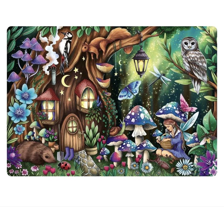 Puzzle 1000 elementow, baśniowa kraina, Ravensburger