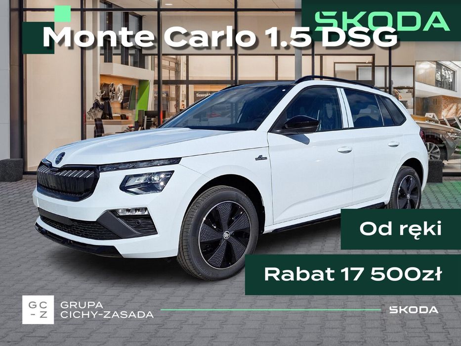 Skoda Kamiq MONTE CARLO 1.5 TSI 150KM DSG elektryczna klapa podgrzewana szyba