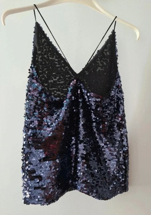 Top lantejolas zara xs