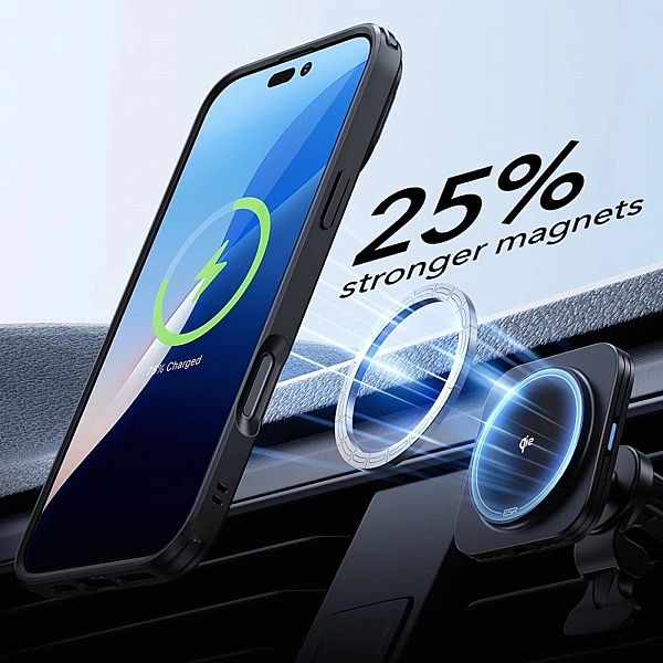 Esr Classic Hybrid Kickstand Halolock Magsafe & Tempered Glass Iphone