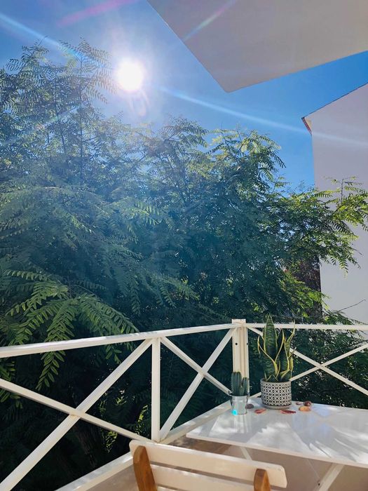 Apartamento muito bonito e acolhedor perto de uma praia de sonho! - com vista para o jardim e 2 varandas