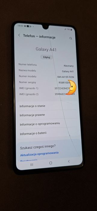 Samsung A41 SM-A415F/DSN DualSim