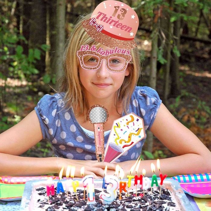 Rekwizyty fotobudki 13 urodziny imprezę dla nastolatków 39 elementów