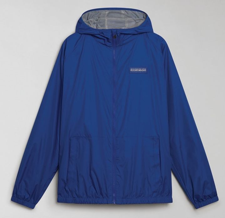 Куртка вітровка чоловіча Napapiriji Morgex hooded jacket blue mazarin