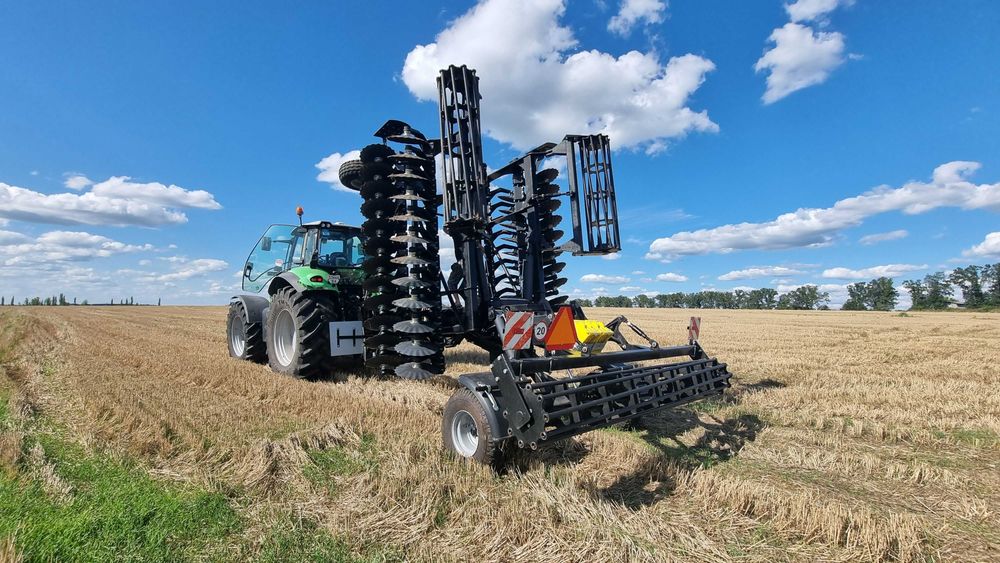 Важкий Дисковий Лущільник КРАТОС 6м Демпферна Борона АРК ГРУП