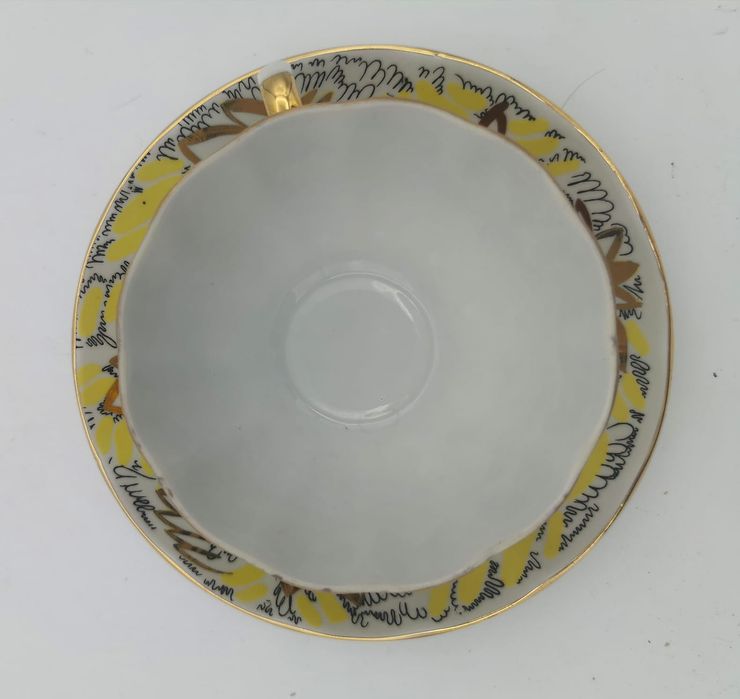 Porcelana Rosja  Łomonosow DUO herbata Imperialna Fabryka Porcelany