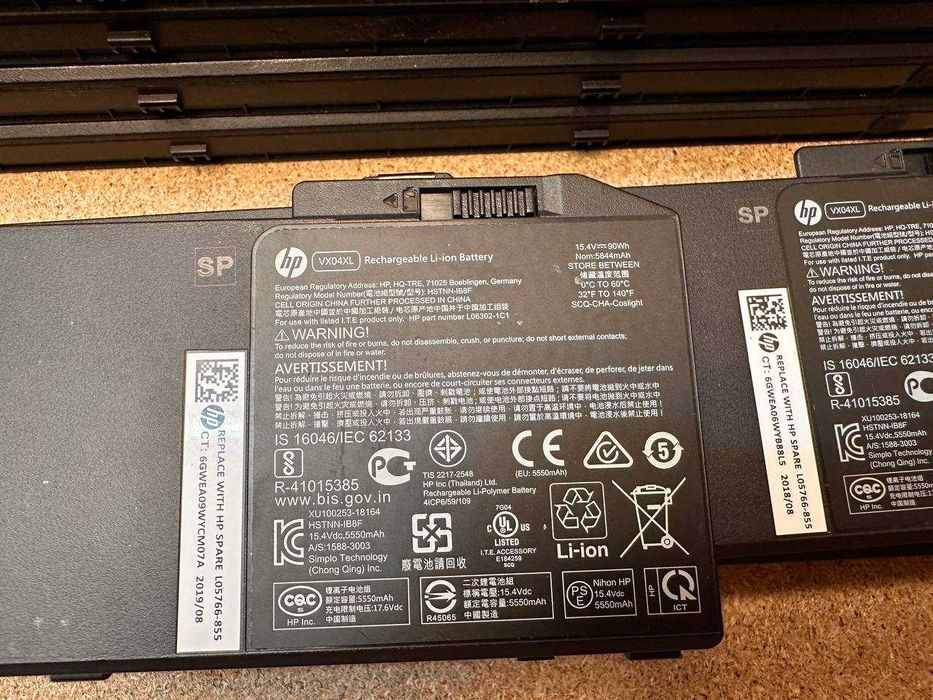 Оригінальна батарея HP VX04XL | 90Wh 15.4V для ZBook 15 G5 G6