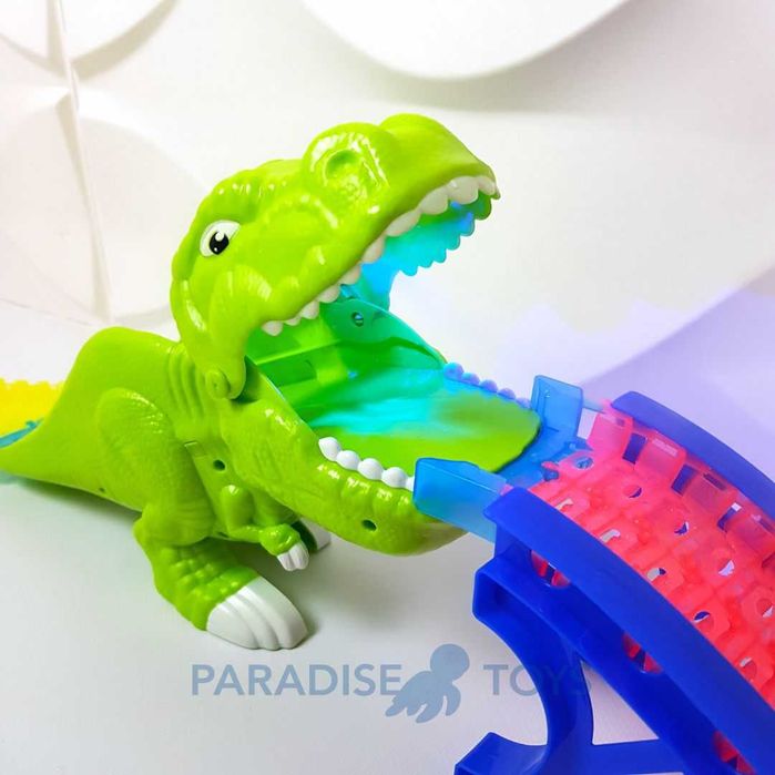 Трек з динозавром паром пультом та світлом гучним риком Хіт для дітей