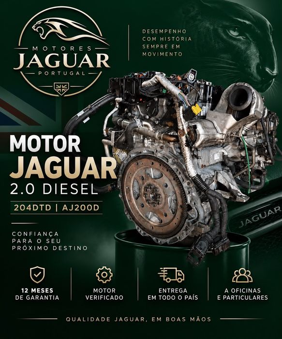Motor Jaguar Land Rover 2.0 Diesel 204DTD AJ200D 12 Meses Garantia
