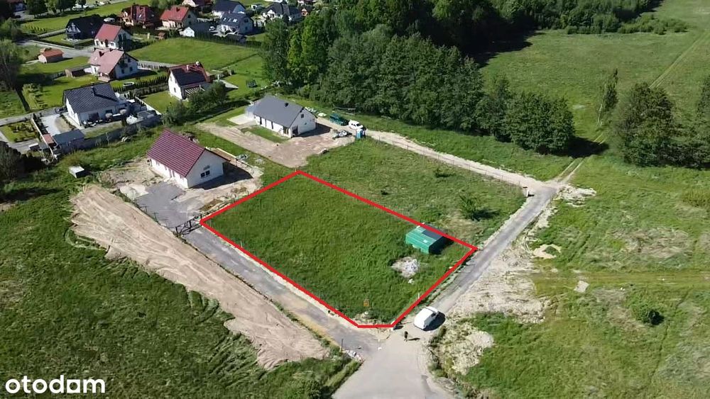 Działka budowlana 1148 m² | MPZP | Media przy działce | Olszyna - Widok 5