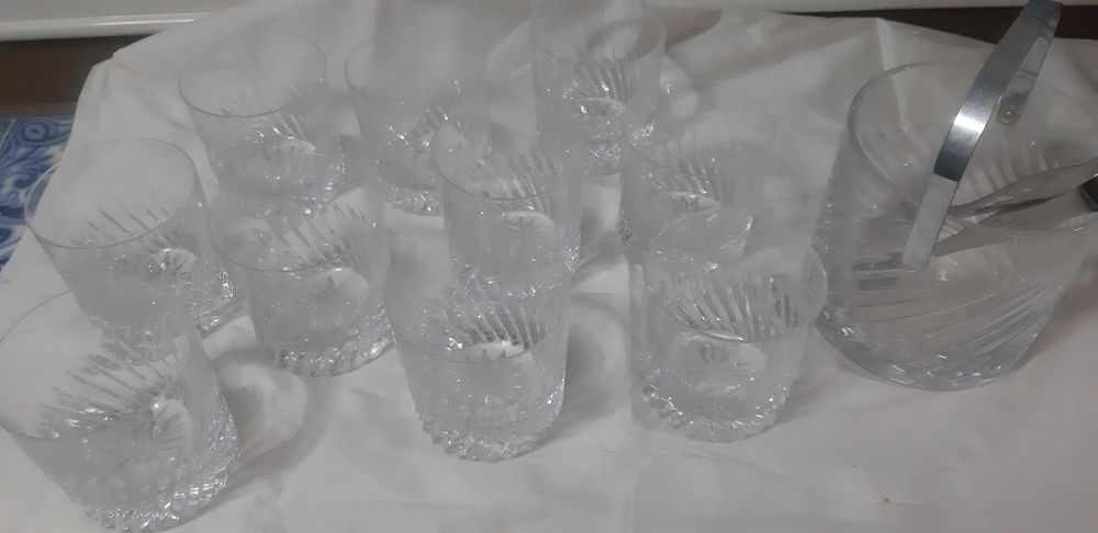 9 copos de wisky + balde gelo cistal Atlantis
