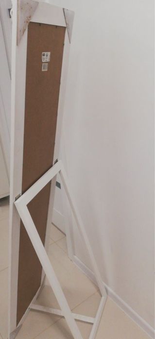 Lustro Norborg białe 160x40