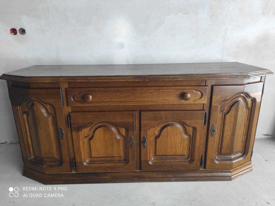 Piękna dębowa masywna komoda FLANDERN stan db DOWÓZ WYSYŁKA