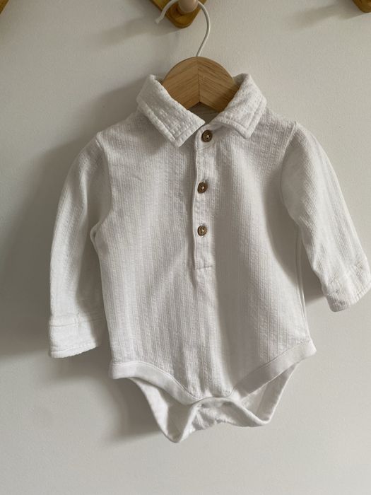 Koszula body next 62 białe jak newbie