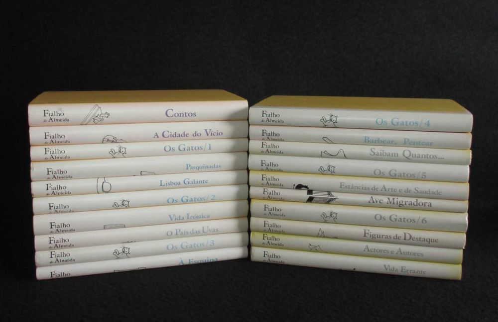 Livros Obras Completas de Fialho de Almeida 20 volumes Completo