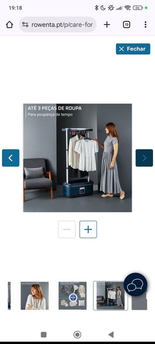 Máquina de engomar a vapor Care for you first Rowenta