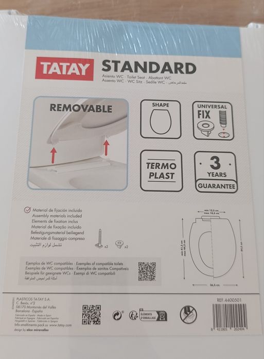 Assento de Sanita Tatay Standard (Novo)