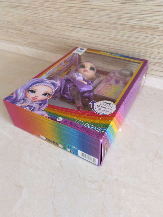 NOWA Rainbow High Modna Lalka VIOLA Sparkle Shine Fashion + Akcesoria