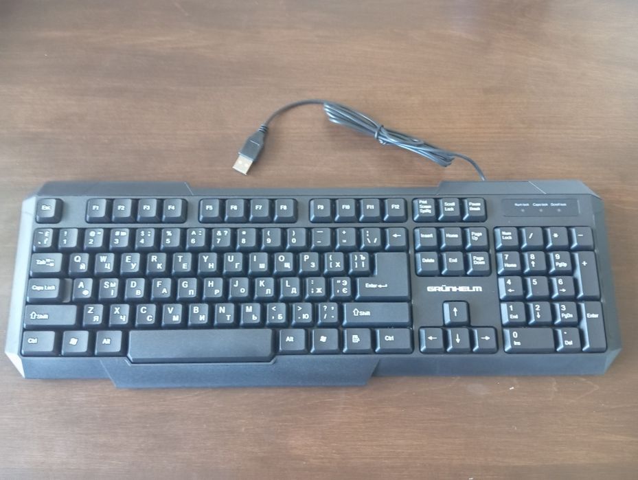 Клавіатура комп'ютерна провідна grunhelm