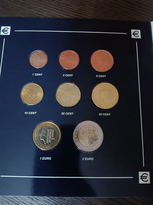 As primeiras moedas correntes do Euro Países Baixos Colecções Philae