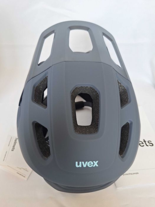 Kask rowerowy fullface Uvex React Jr Fullface Dusk Blue Matt S 52-56cm