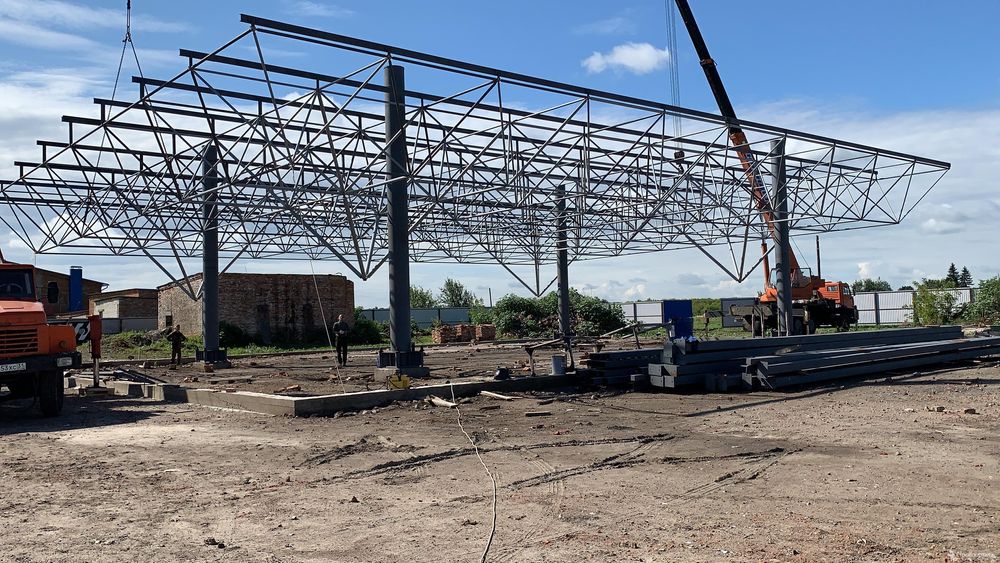 Ангар, металоконструкція, модуль типу кисловодськ