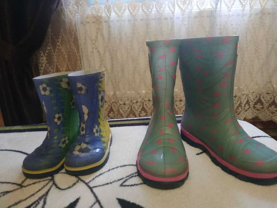 Гумові чоботи. Резиновые сапоги.  23,32 розмір