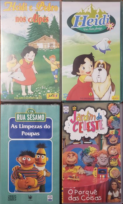 Cassetes de vídeo VHS infantis
