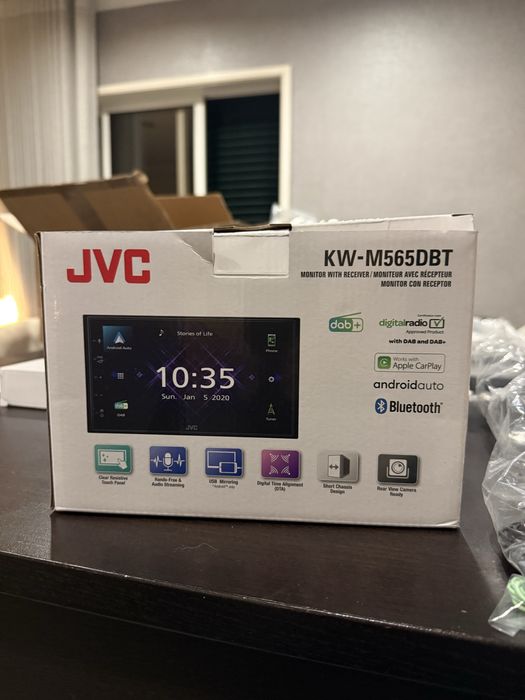 Novo - Auto Radio JVC kw m565dbt 2 din (Pioneer Kenwwod jbl Blaupunkt Alpine)