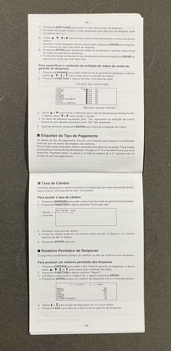 Manual Casio SF-6500SY SF-6700SY SF-6900SY