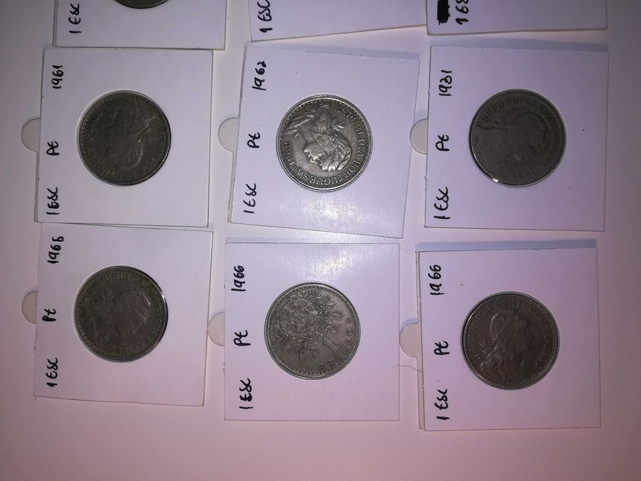 Moedas 1 Escudo Portugal