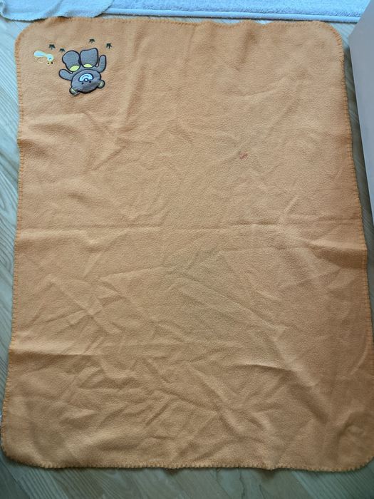 koc dzieciecy kocyk 95x74 cm pomaranczowy dla dzieci dziecka