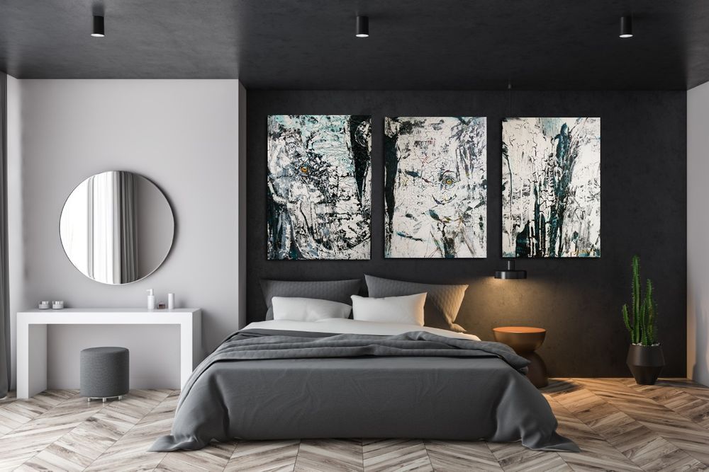 Картина триптих ,,Слони"