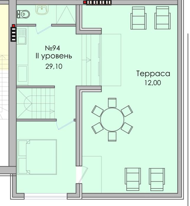 Пентхаус 140 м² з видом на море | Smart House, Південне
