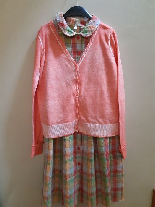 Urokliwy mega delikatny sweterek ombre cotton extra r 134