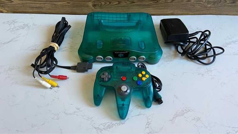 Consola PAL Nintendo 64: Ice Blue